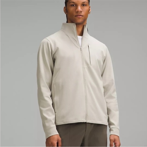 NWT Lululemon Men’s Sojourn Cream Full Zip Jacket - Picture 1 of 5